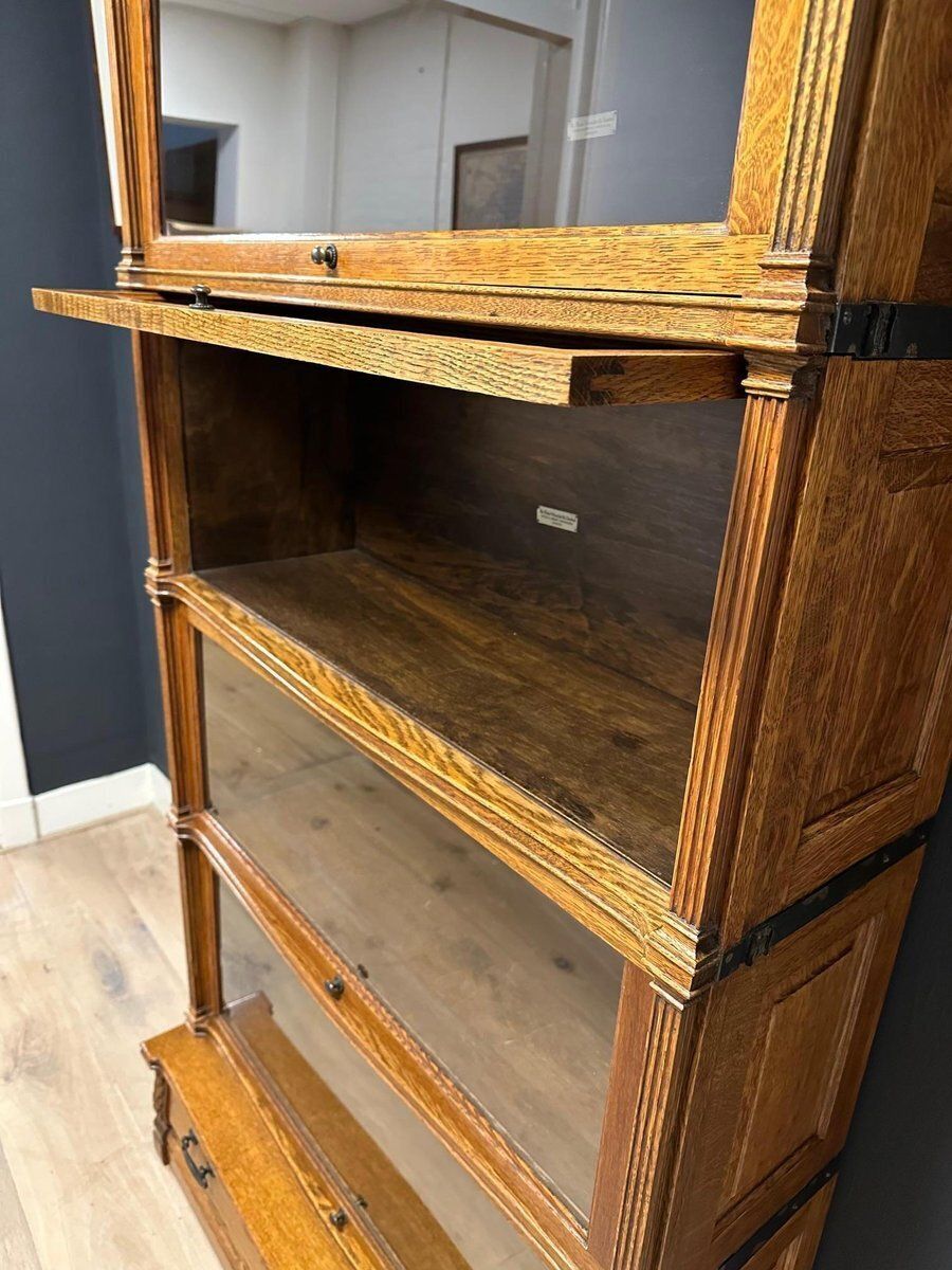photo for sale Modular Bookcase From Globe Wernicke, 1890s, Set Of 7