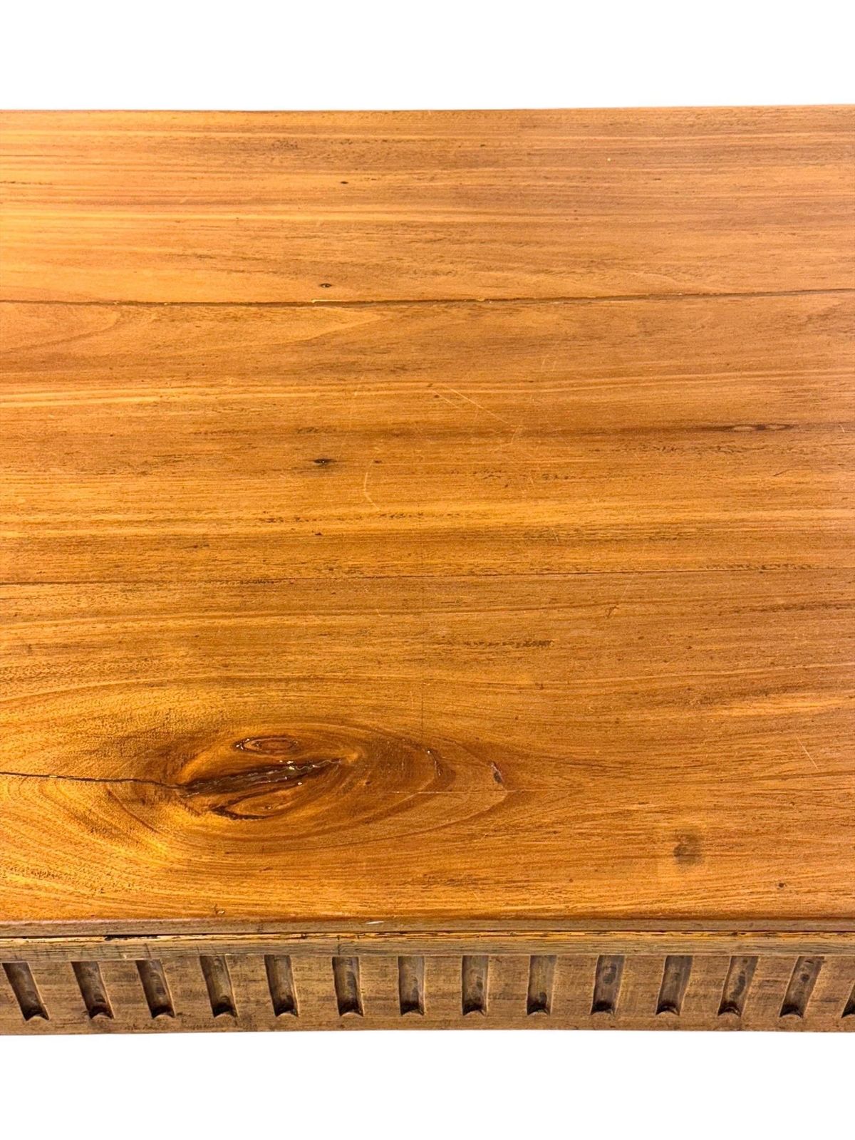 18th Century Louis XVI Walnut Table With Fluted Carvings photo furniture