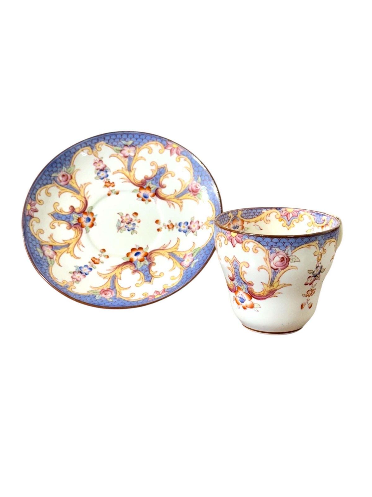 19th Century Set Of Four Samson Paris Polychrome Demitasse Cups & Saucers photo buy