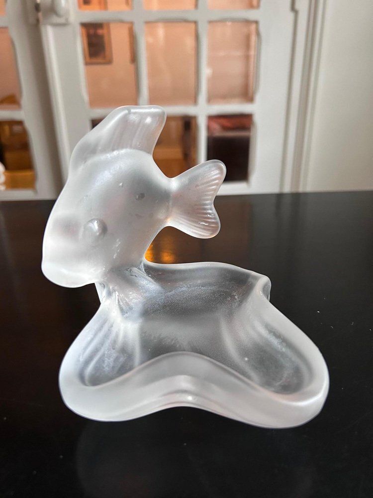 Crystal Soap Holder From Cristalleries De Vannes, 1970s photo buy