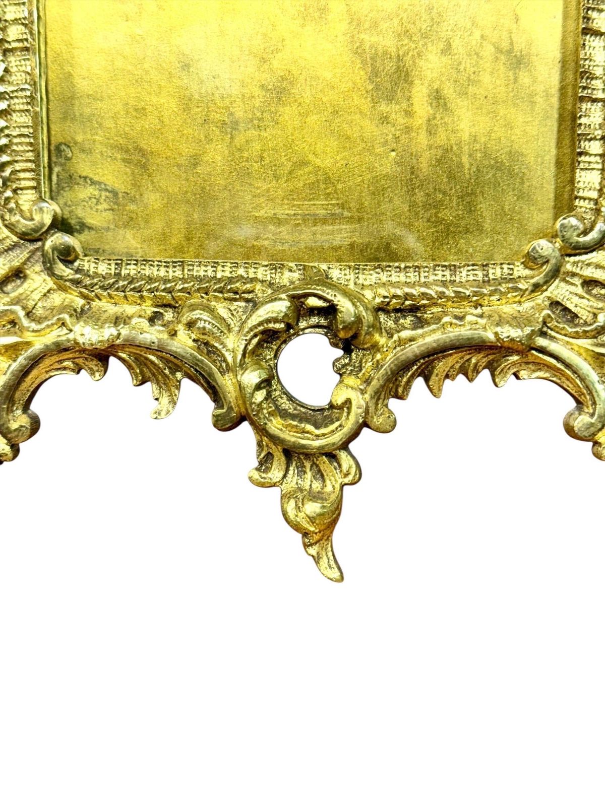photo furniture 19th Century French Rococo Gilt Bronze Tabletop Frame
