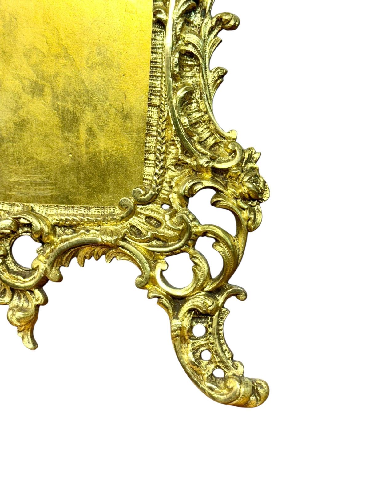 Home Decor 19th Century French Rococo Gilt Bronze Tabletop Frame photo