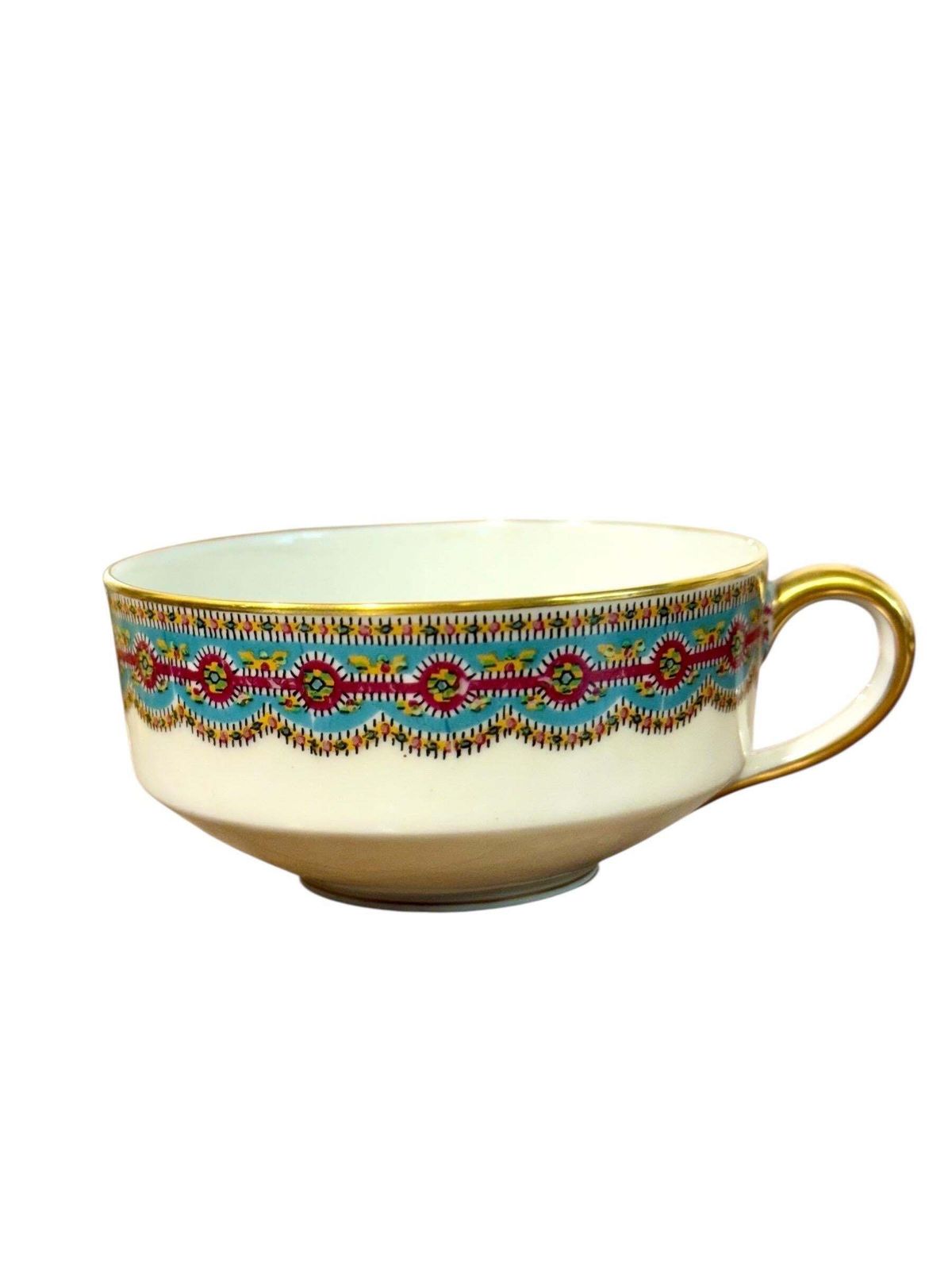 Haviland Limoges Tea Set With 24k Gold & Orientalist Frieze, C.1900 photo vintage