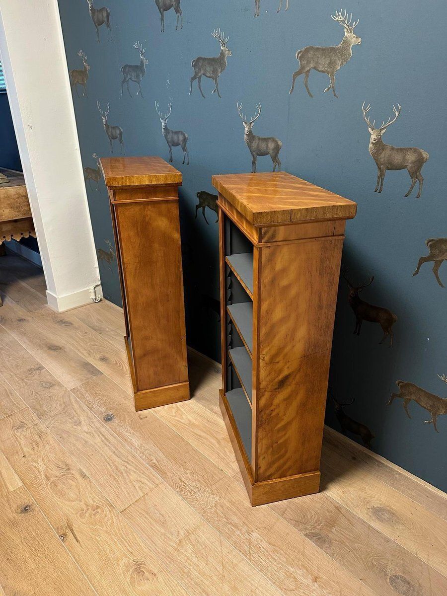Small Antique Open Bookcases, 1890s, Set Of 2 photo furniture