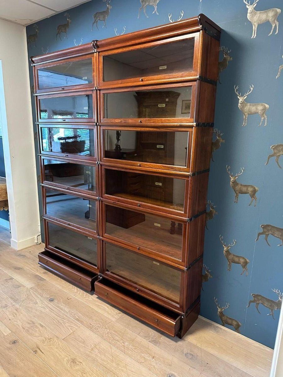 Antique Globe Wernicke Bookcase, 1890s, Set Of 12 photo for sale