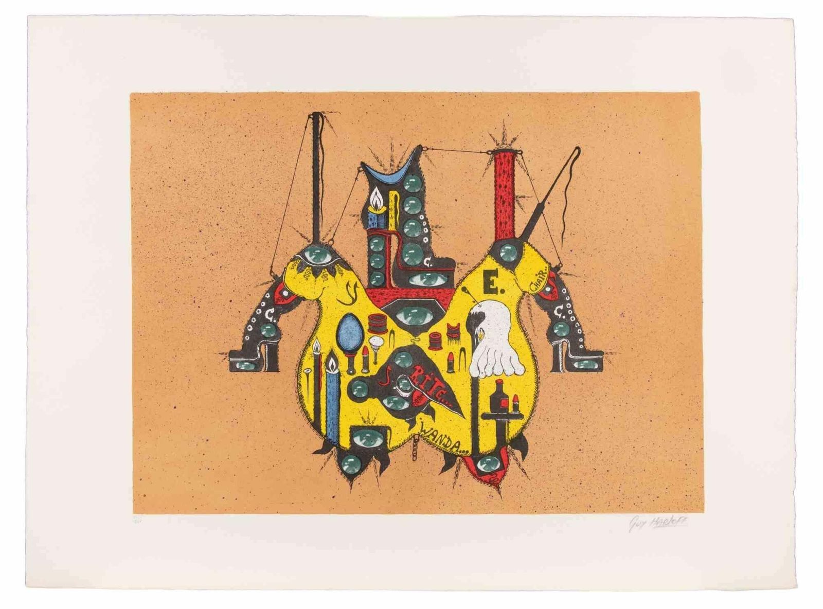 Guy Harloffrit… / Chair… / Wanda…   Screenprint By Guy Harloff   1970s1970s photo furniture