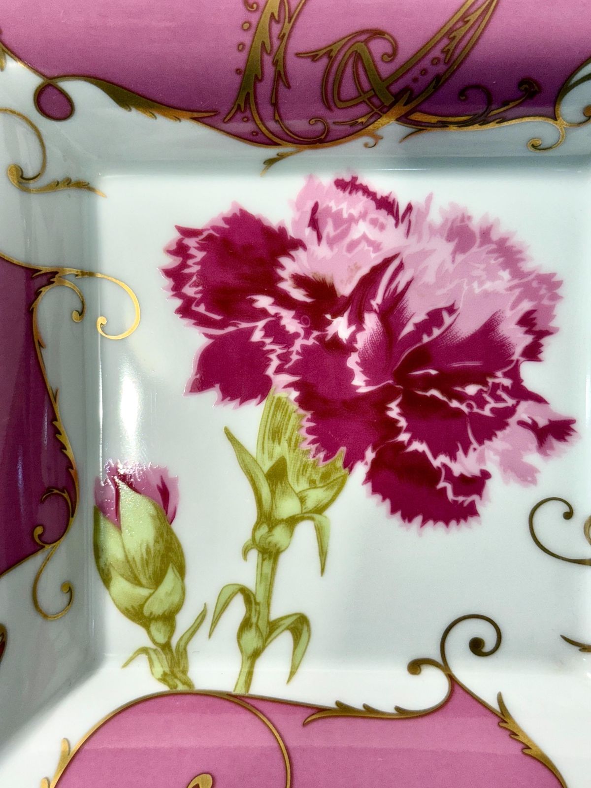 Pink And Gold Porcelain Trinket Dish By Christian Lacroix photo Home Decor