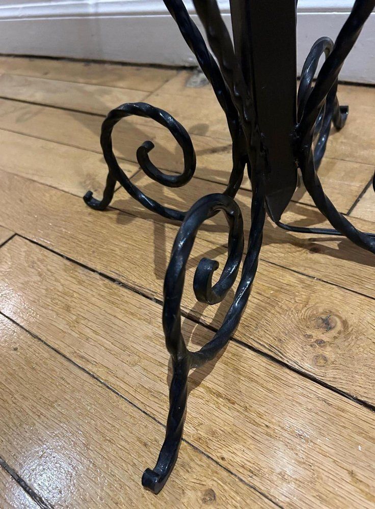 Reverberal Wrought Iron Floor Lamp, 1950s photo Lighting