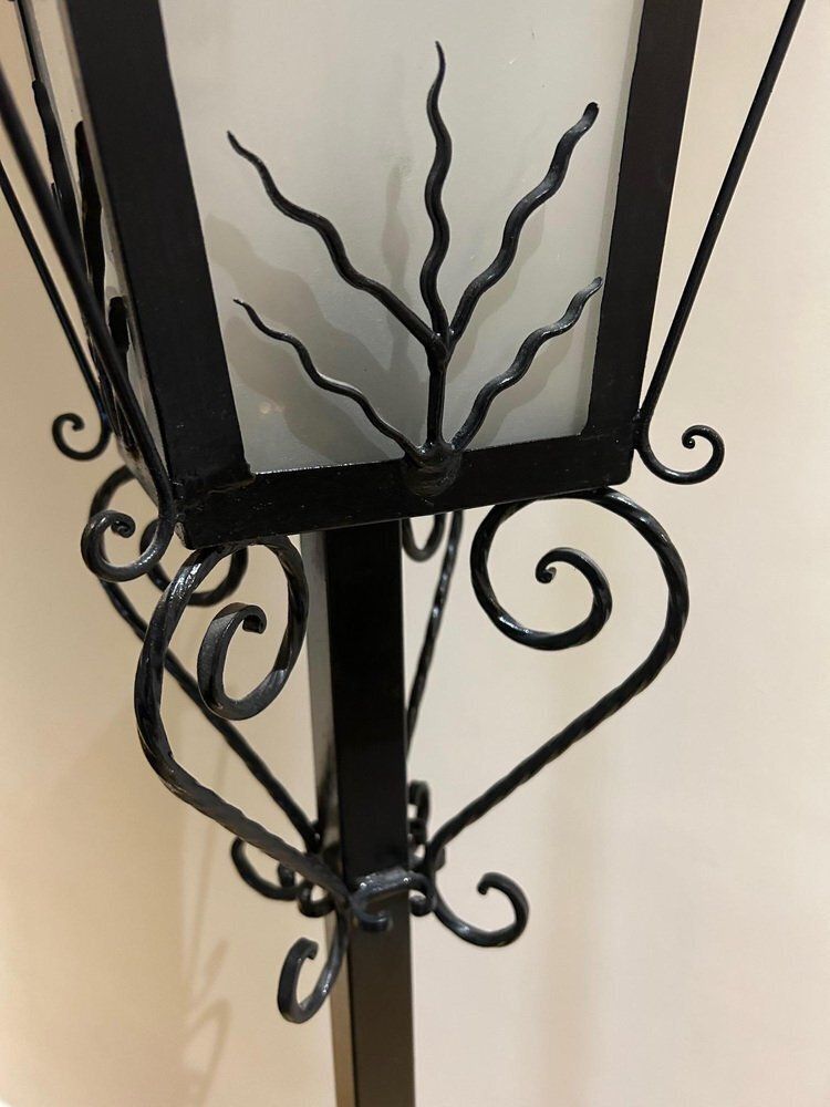 Reverberal Wrought Iron Floor Lamp, 1950s photo 525.0