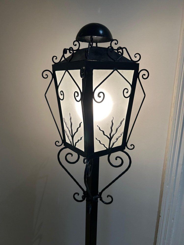photo furniture Reverberal Wrought Iron Floor Lamp, 1950s