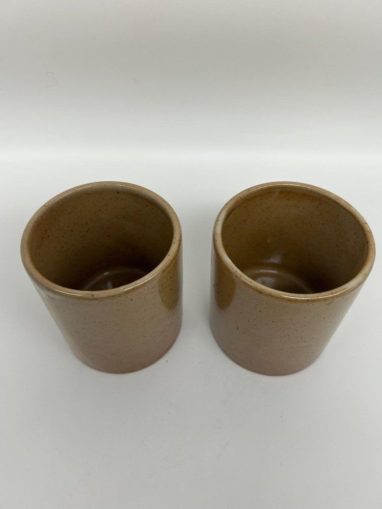 Stoneware Cups And Sugar Bowl, 1970s, Set Of 7 photo Home Decor