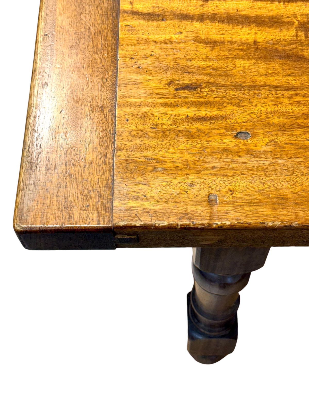 Large 19th Century French Oak Farmhouse Table With Drawer photo for sale