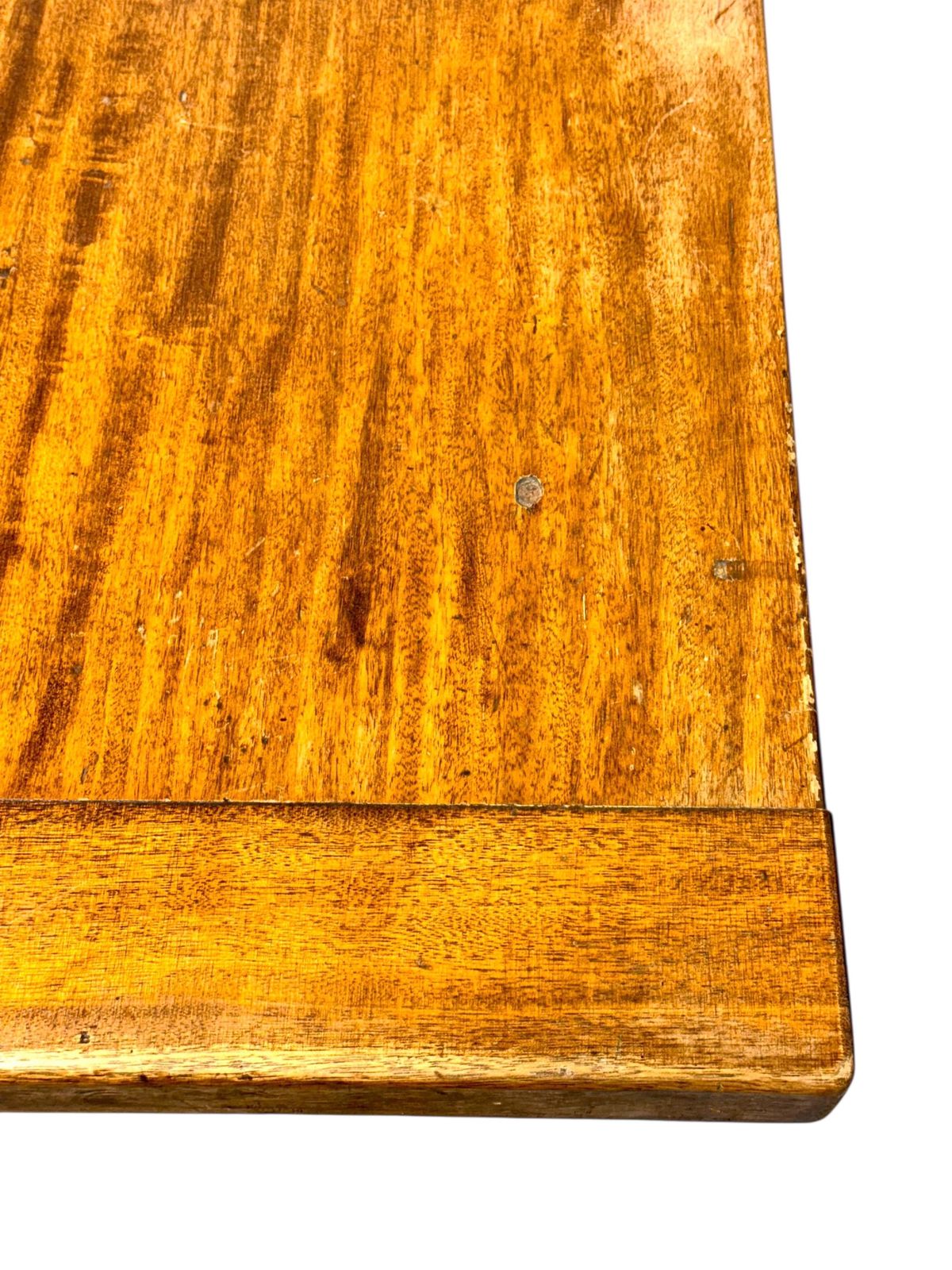 photo vintage Large 19th Century French Oak Farmhouse Table With Drawer