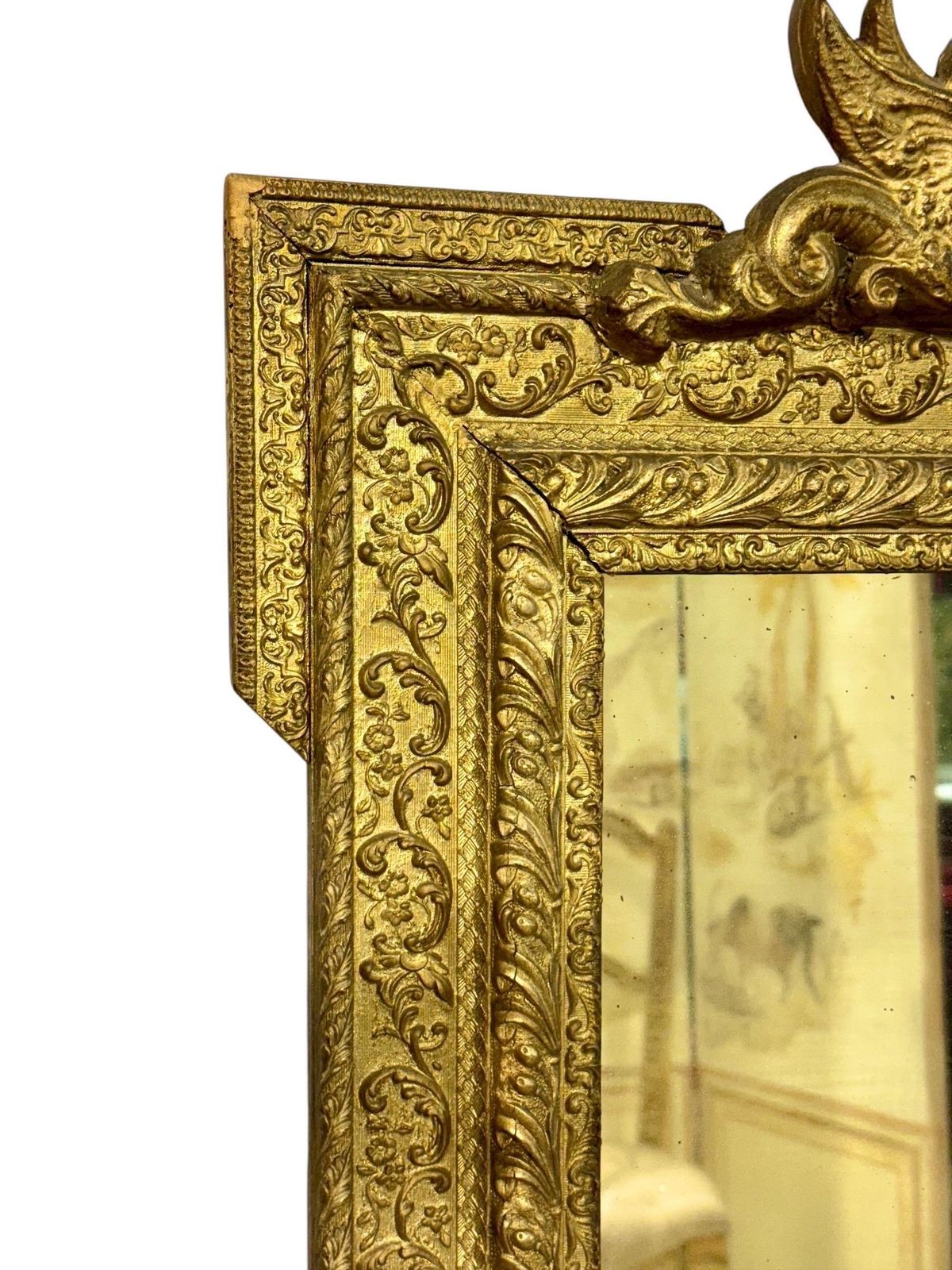 19th Century Louis XVI Style Giltwood Mirror photo 2463.0