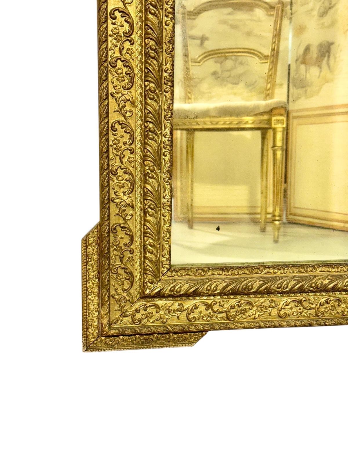 photo for sale 19th Century Louis XVI Style Giltwood Mirror