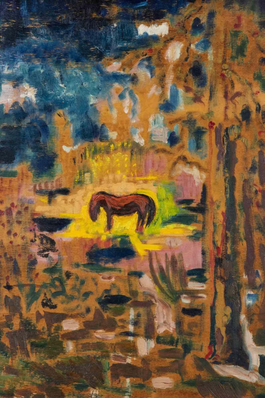Sirio Pellegrinigrazing Horse   Paint By Sirio Pellegrini   1960s1960s photo furniture
