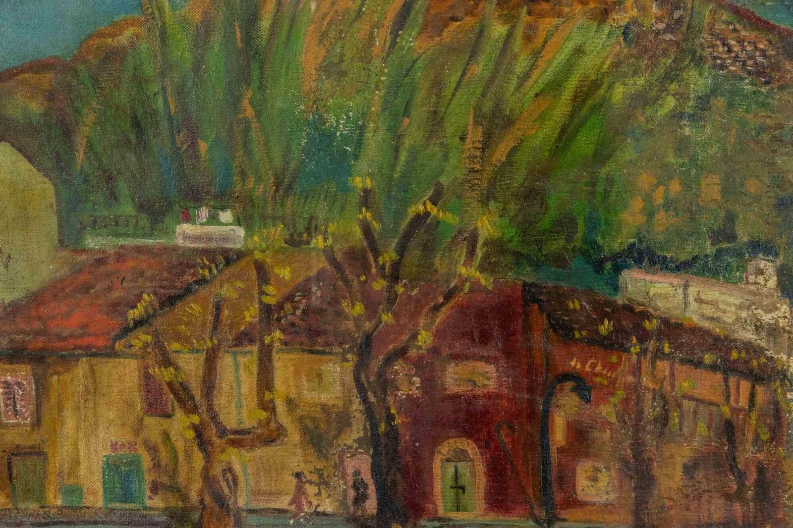Sirio Pellegriniview Of Monte Dé Cocci Rome   Paint By Sirio Pellegrini   19651965 photo furniture