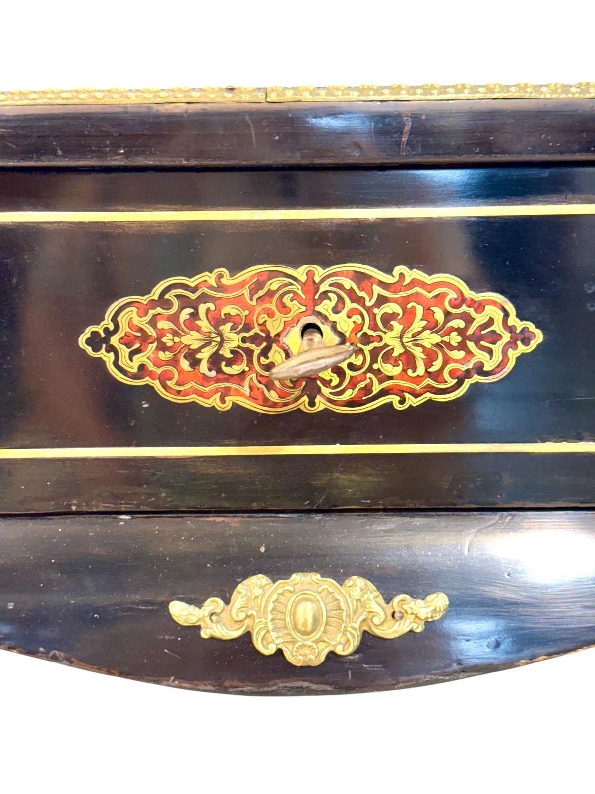 19th Century French Ebonized Vanity Table With Gilt Bronze Mounts photo 2209.0