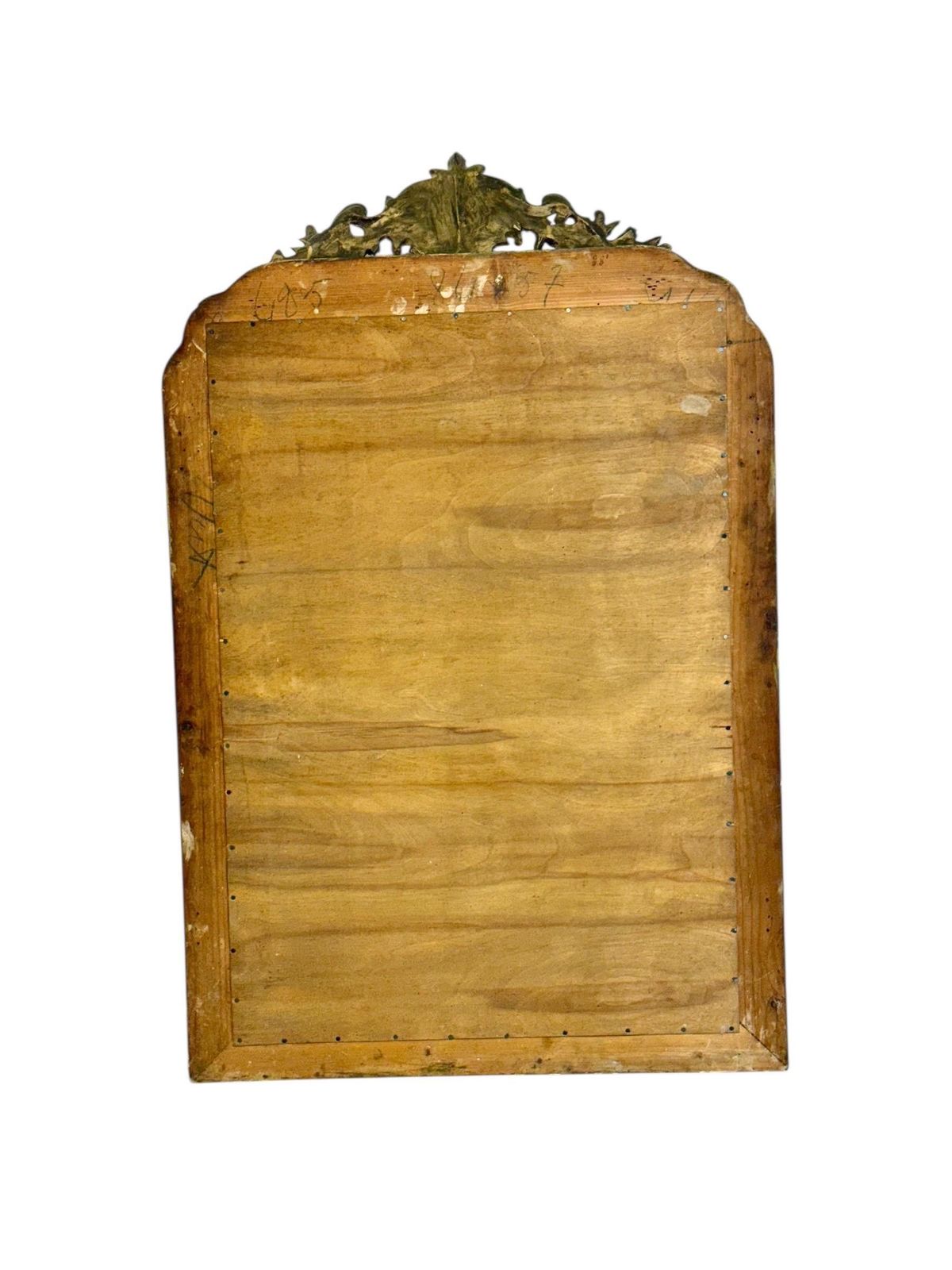 photo vinterior 19th Century French Gilded Mirror With Floral Crest And Original Glass