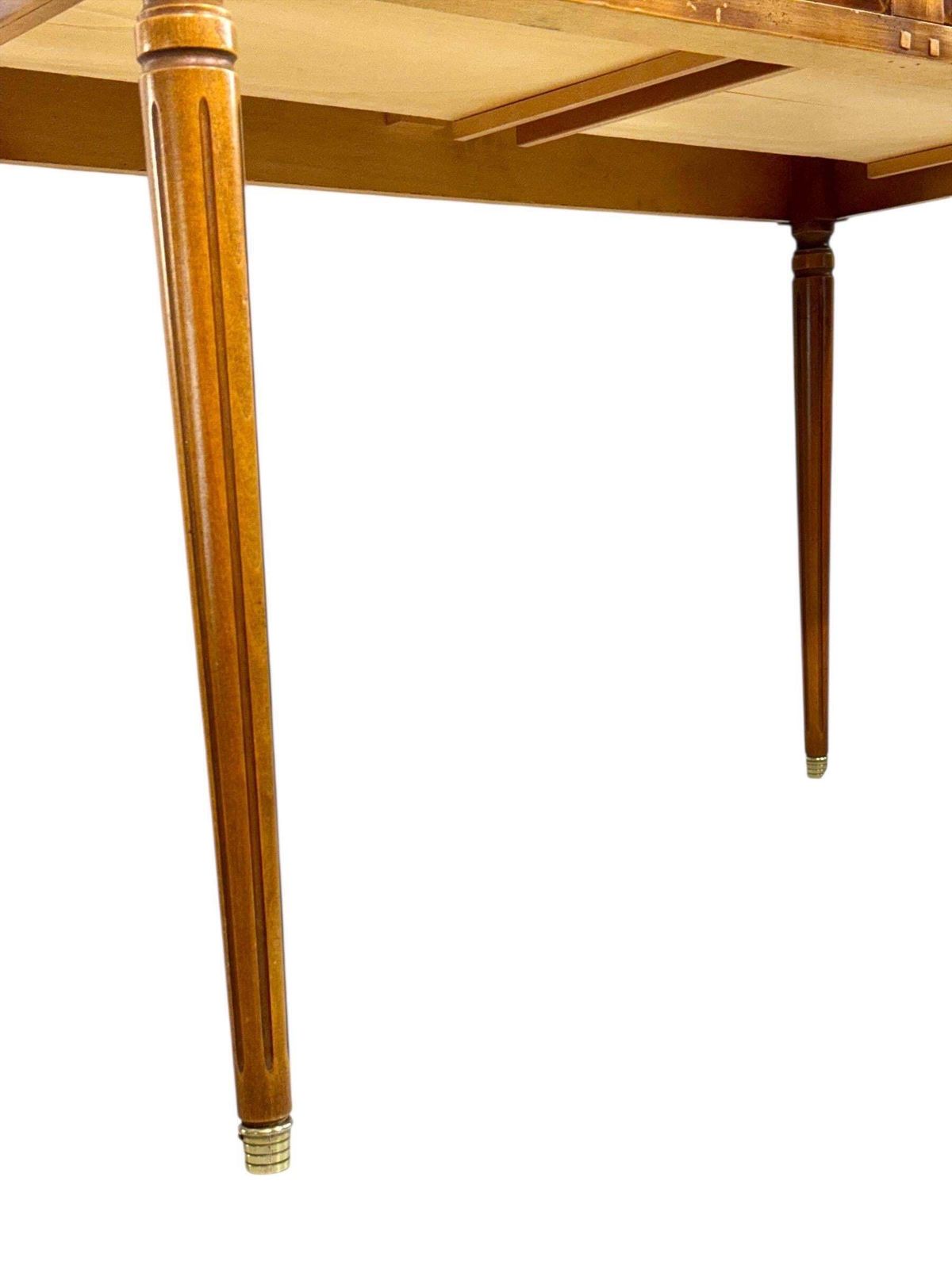 Louis XVI Style Writing Desk With Green Leather Top, Circa 1950s photo for sale