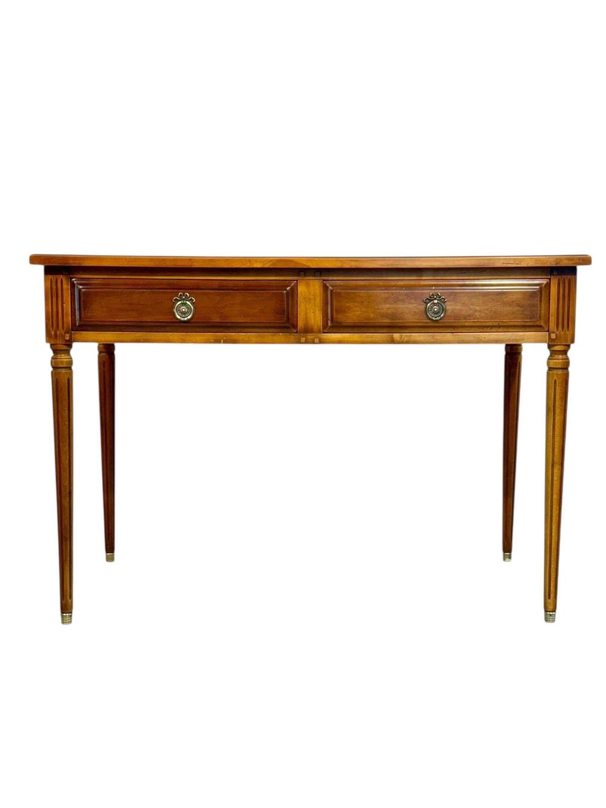 Louis XVI Style Writing Desk With Green Leather Top, Circa 1950s photo buy