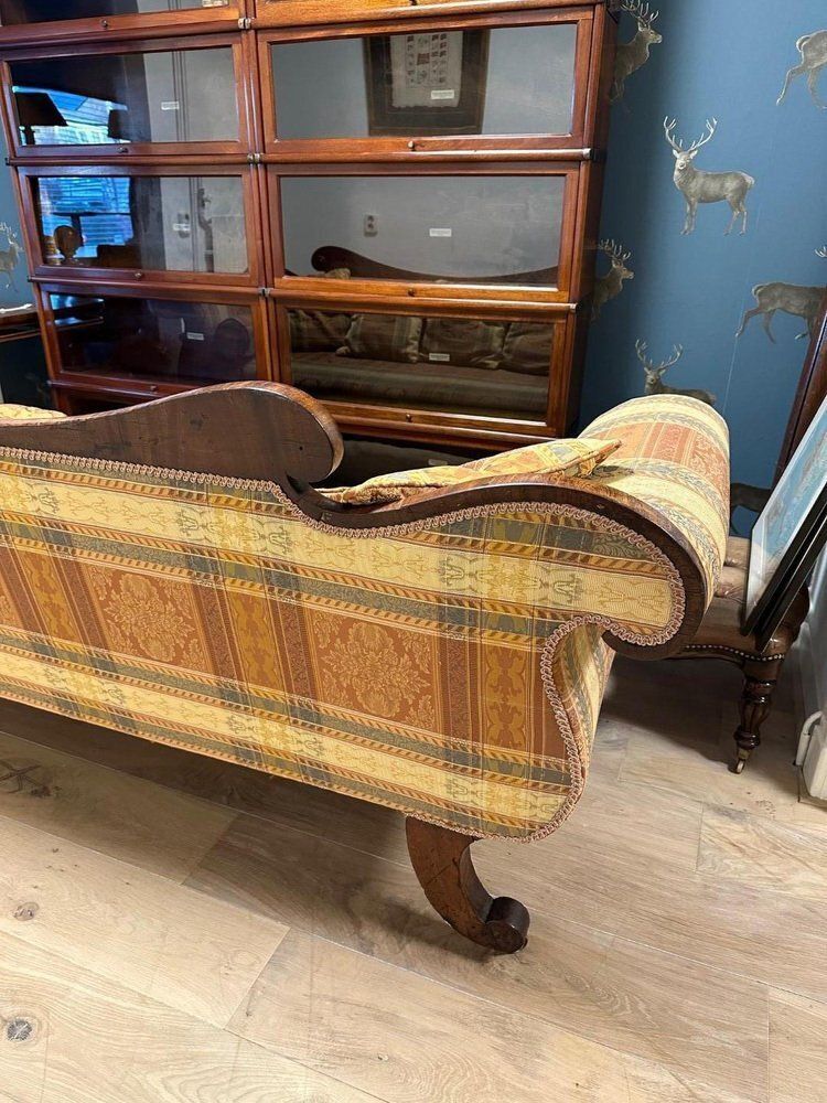 Antique Regency Mahogany Three Seater Sofa photo furniture