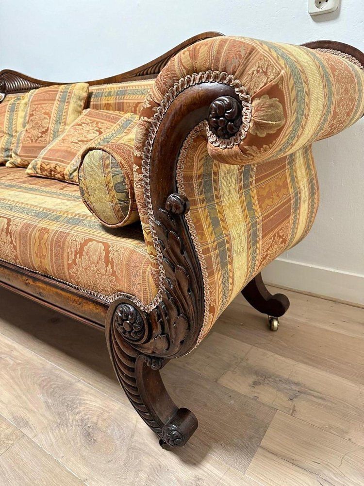 Antique Regency Mahogany Three Seater Sofa photo buy