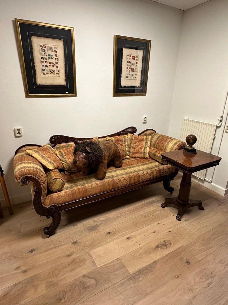 photo vinterior Antique Regency Mahogany Three Seater Sofa