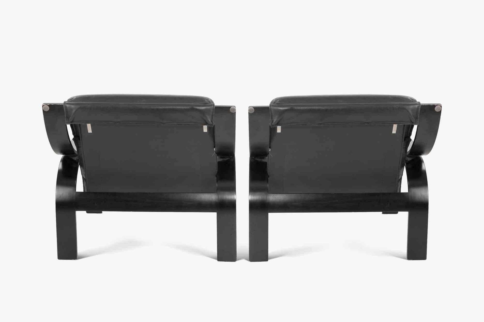 Pair Of Armchairs Model "Woodline" By Marco Zanuso For Arflex, Italy 1964 photo for sale