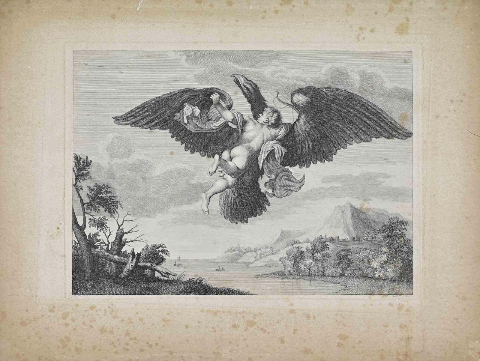 Unknownganymede Carried By The Eagle   Etching   18th Century18th Century