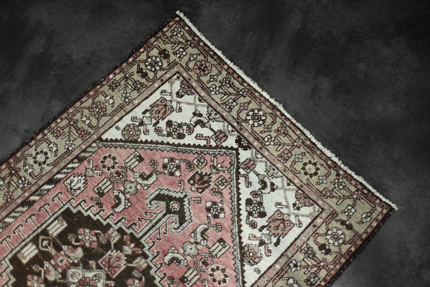 Vintage Middle Eastern Hand Woven Hamadan Rug, 1960s photo furniture