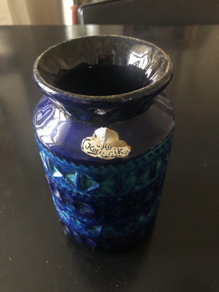 Vase In Ceramic By Bodo Mans For Bay Keramik, 1960s photo Home Decor