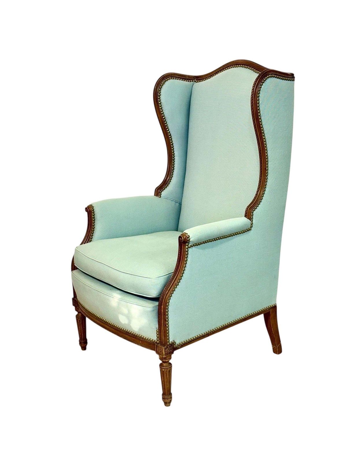 Pair Of Louis XVI Style Bergères à Oreilles, 19th Century photo Furniture