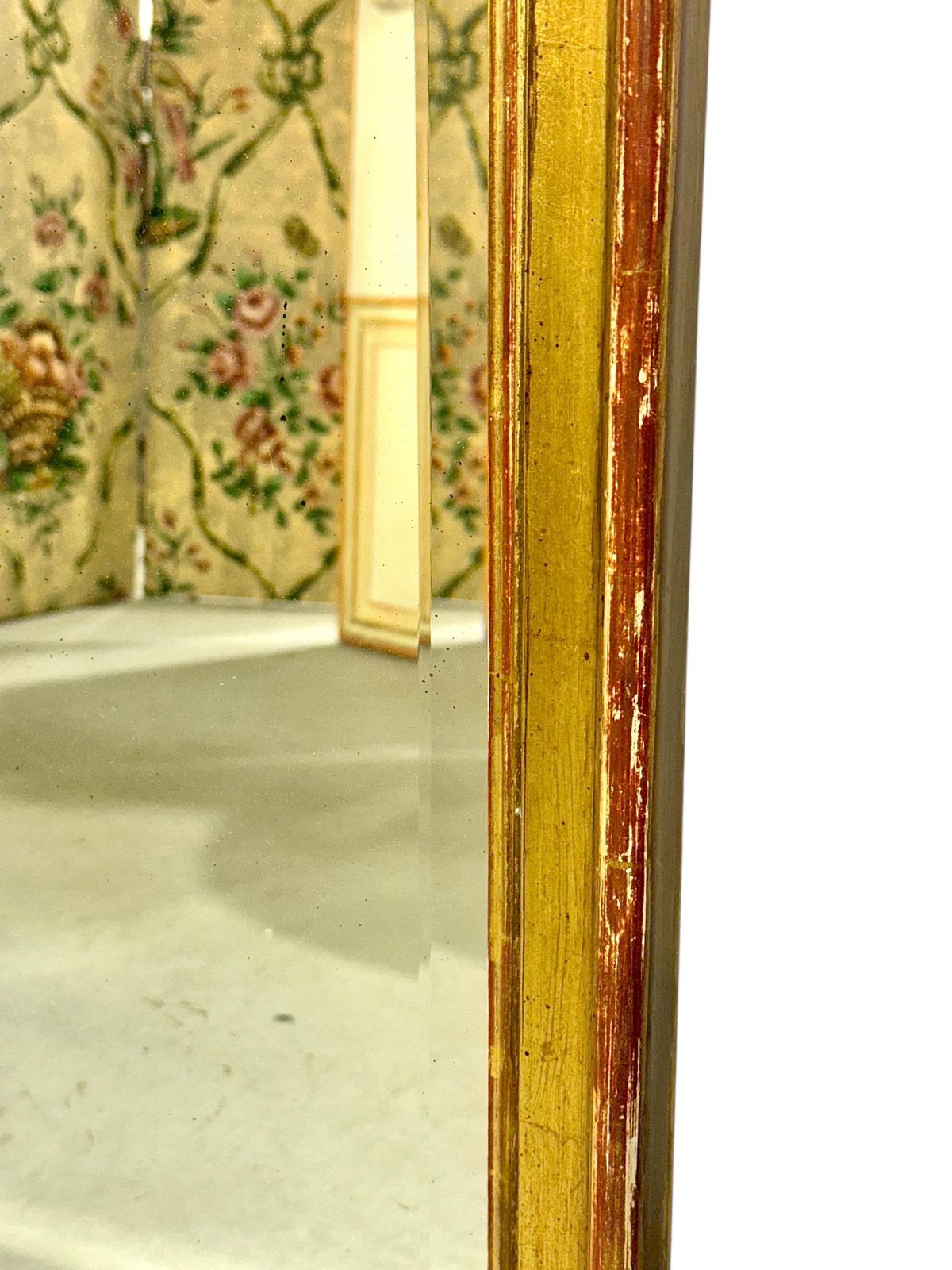 Home Decor Late 19th Century Giltwood Mirror With Beveled Mercury Glass photo