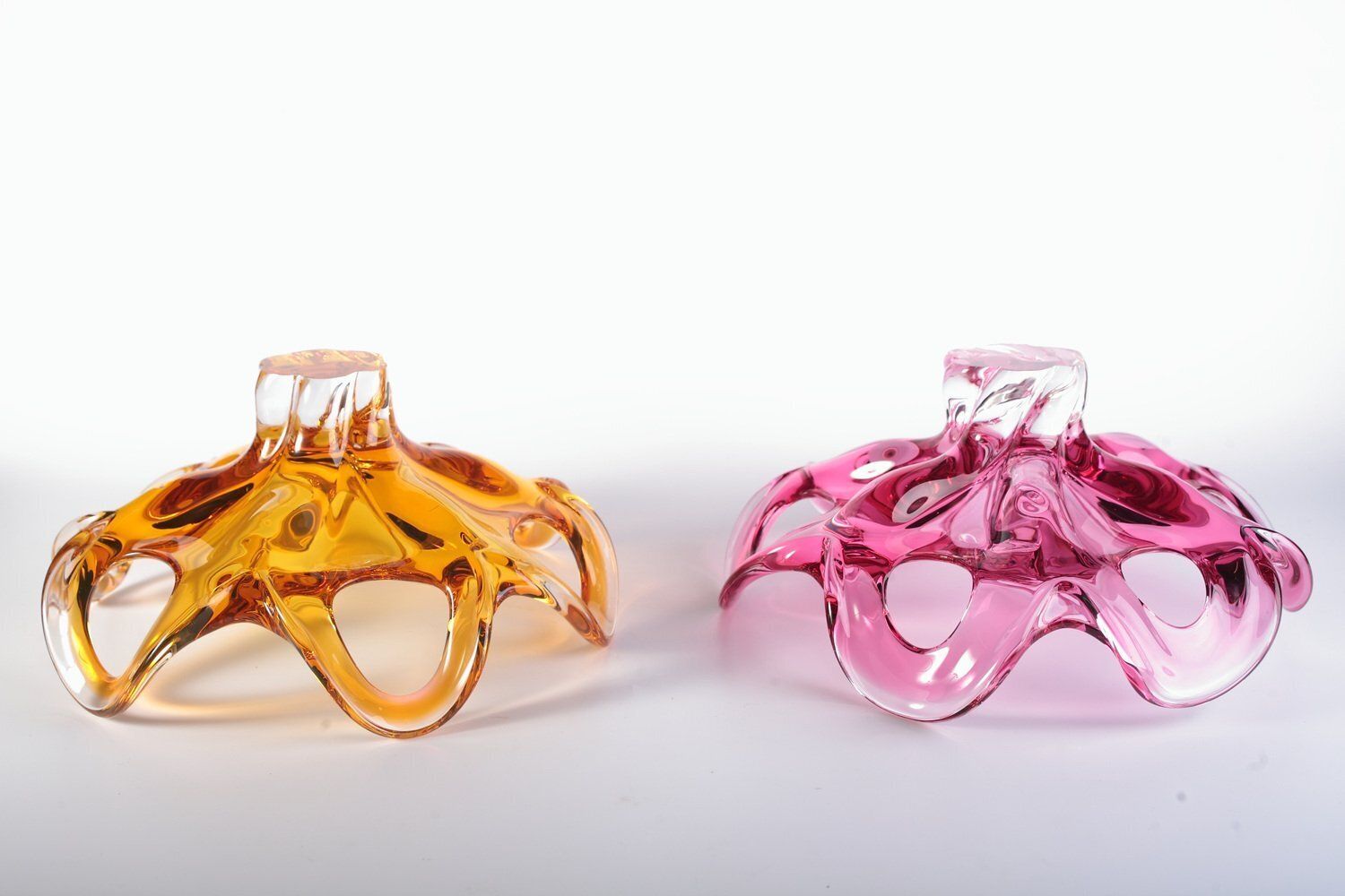 photo furniture Czech Glass Bowl By Josef Hospodka For Sklarny Chribska, 1970s, Set Of 2