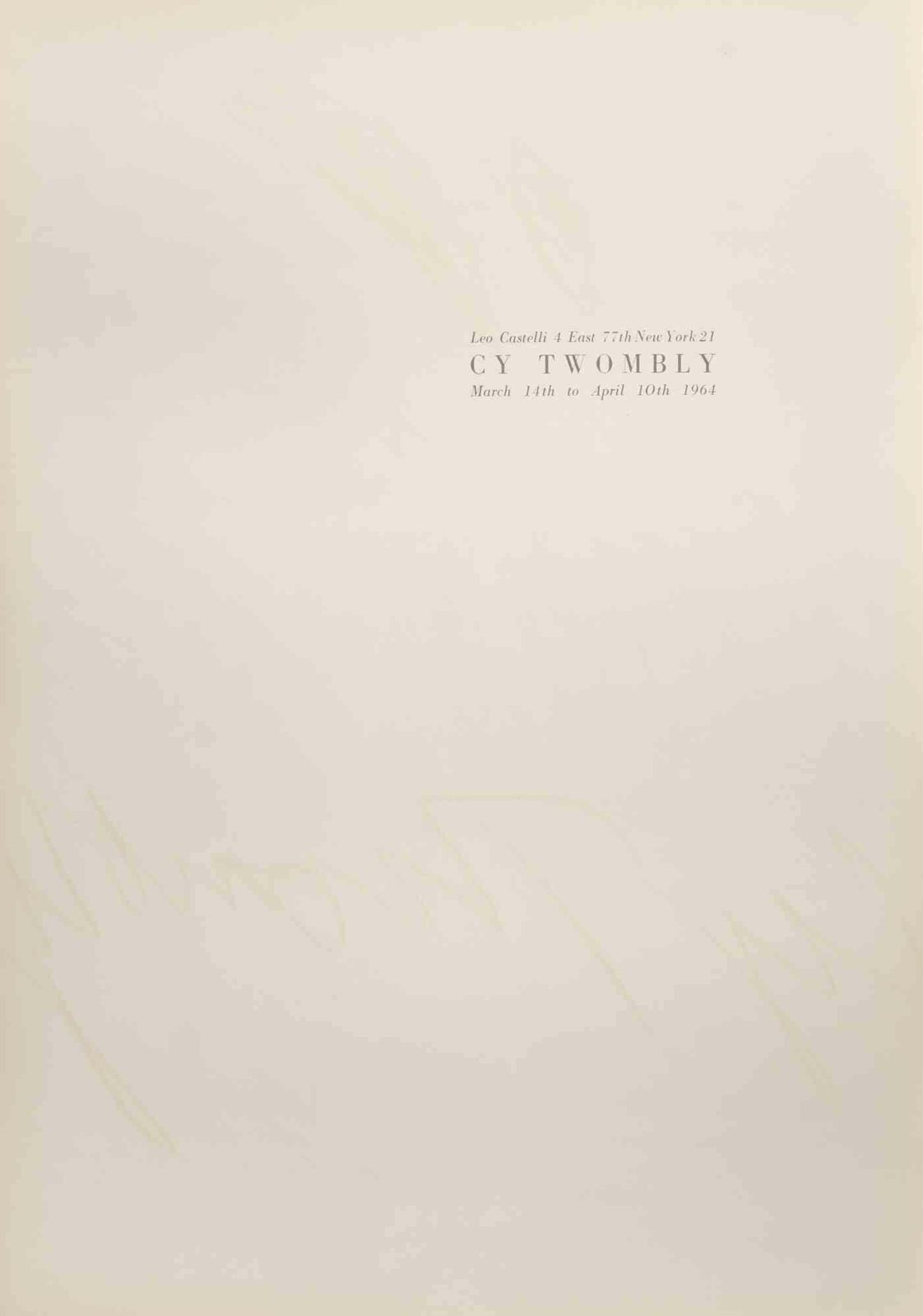Cy Twomblynine Discourses On Commodus   Vintage Poster After Cy Twombly   19641964 photo furniture