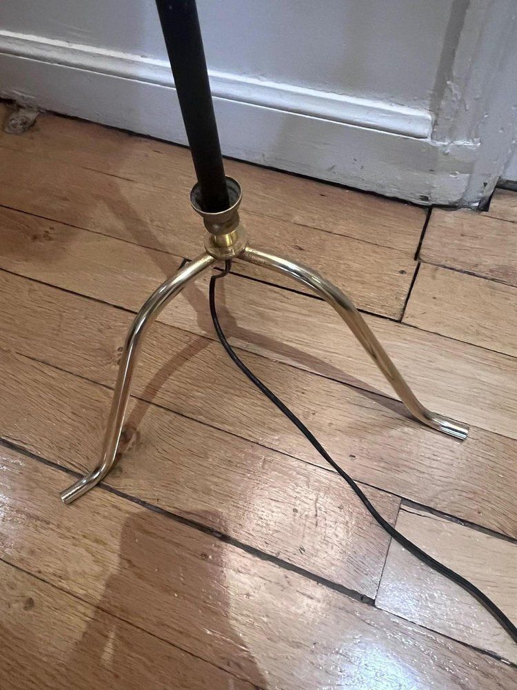 Floor Lamp In Brass & Metal, 1950s photo 520.0