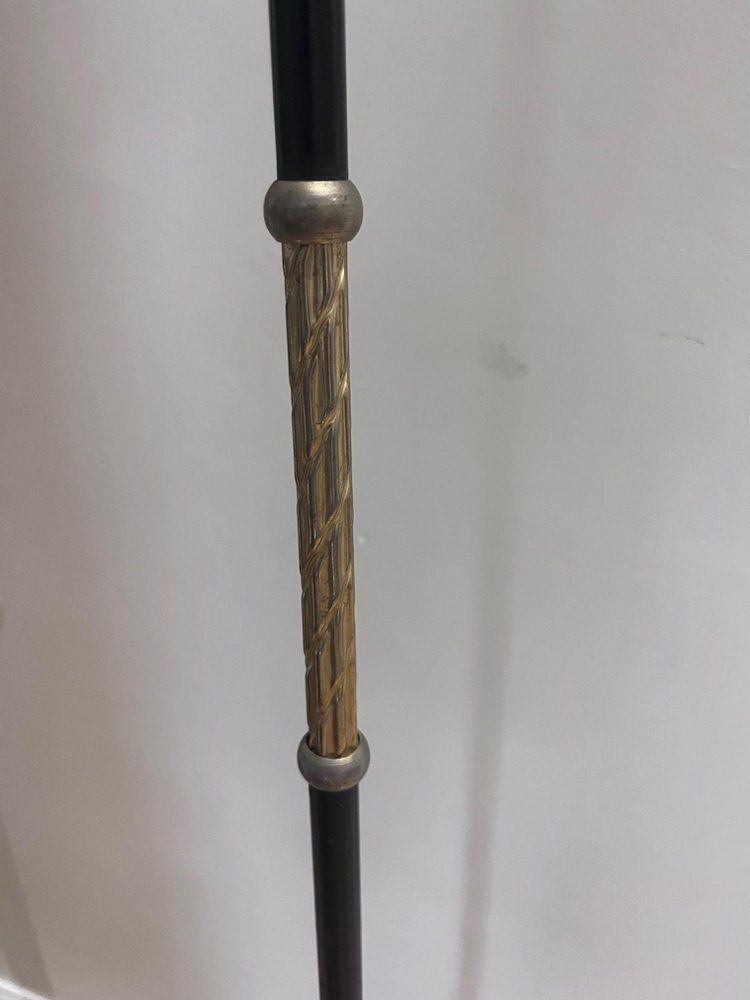 Floor Lamp In Brass & Metal, 1950s photo vintage