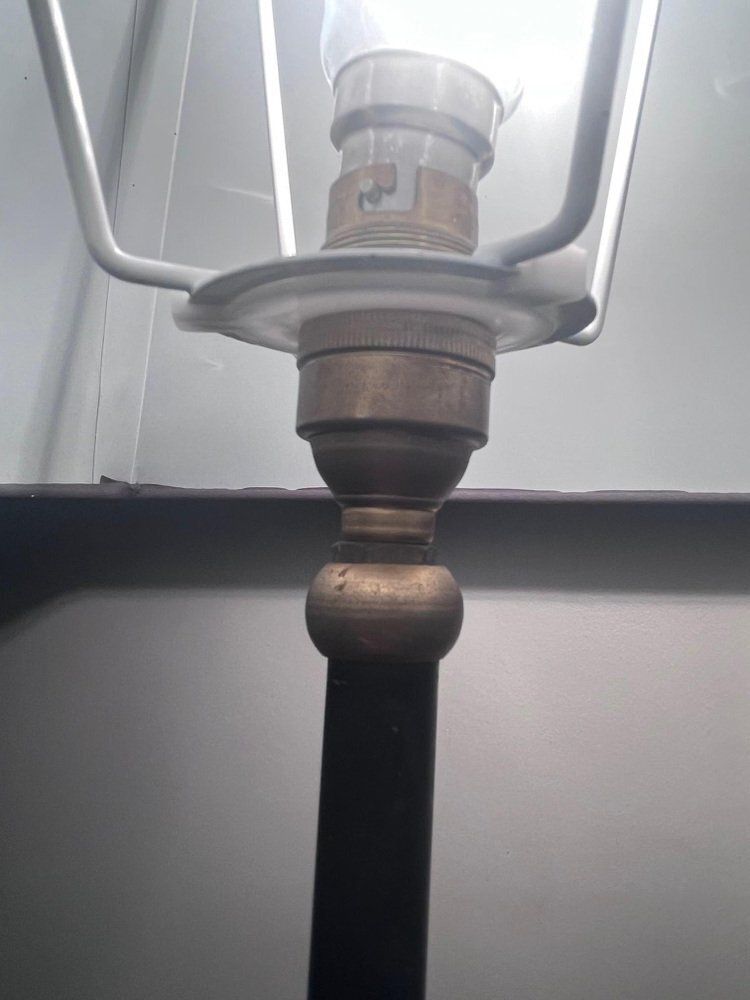 Lighting Floor Lamp In Brass & Metal, 1950s photo