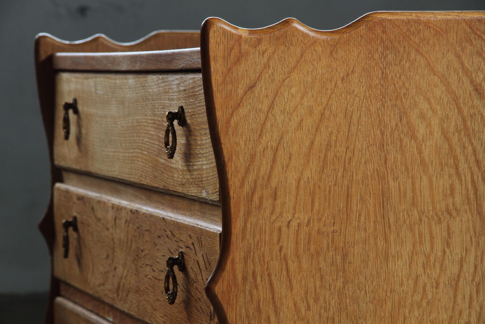 Vintage Danish Modern Oak Dresser Attributed To Kjærnulf, 1960s photo vintage