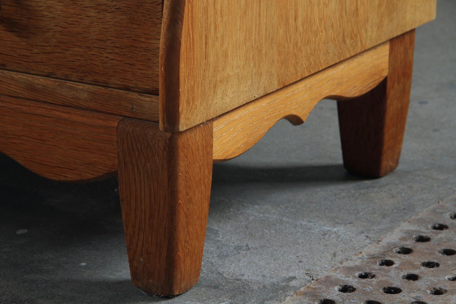 photo furniture Vintage Danish Modern Oak Dresser Attributed To Kjærnulf, 1960s