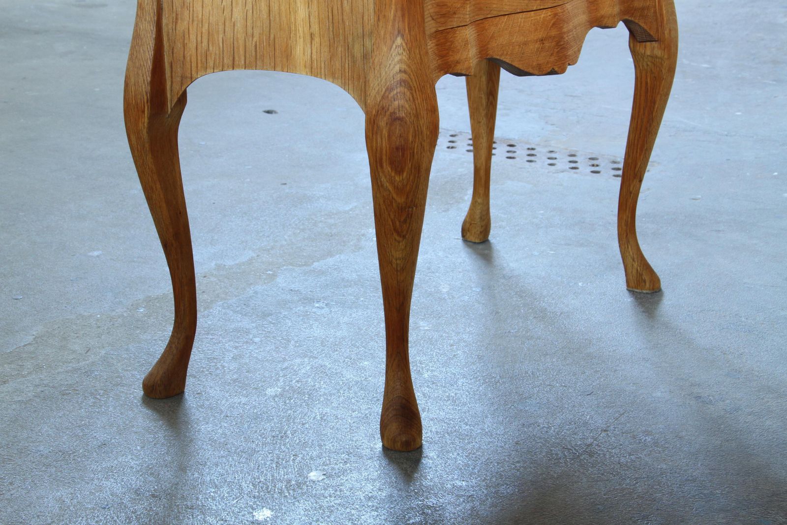 photo buy Vintage 1960s Danish Modern Oak Nightstands   Henning Kjærnulf Baroque Style