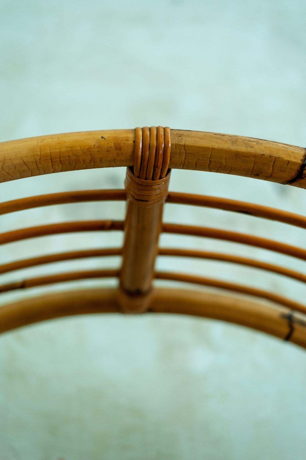 photo vinterior Pair Of Rattan Bookshelf – 1980s