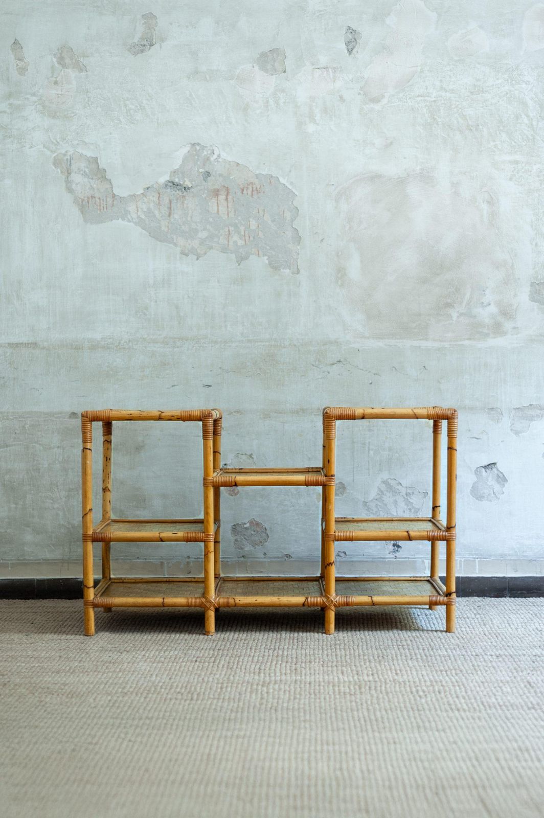 Bamboo Bookshelf – 1970s photo for sale
