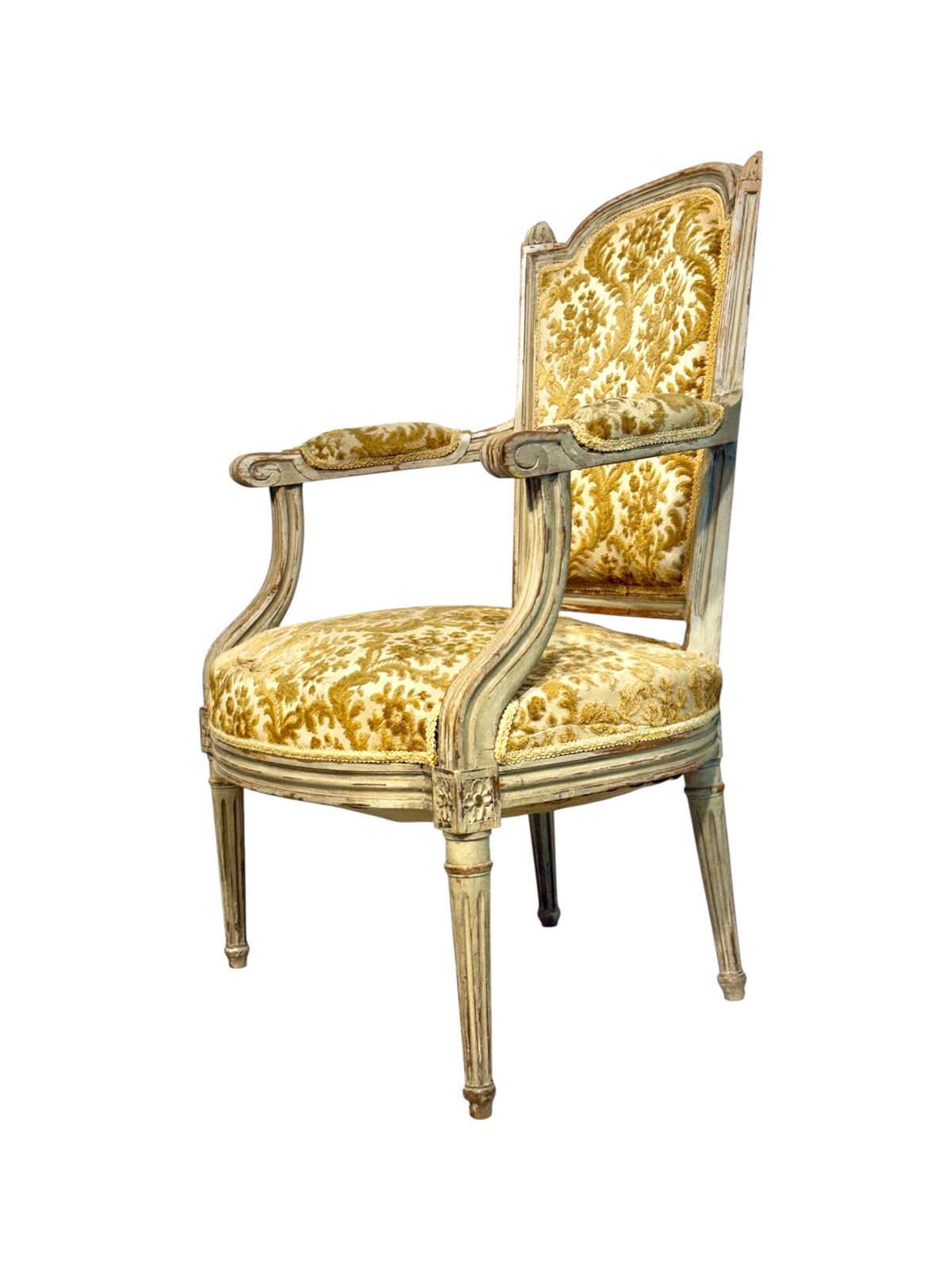 19th Century Louis XVI Style Armchair With Chapeau De Gendarme Backrest photo 1410.0