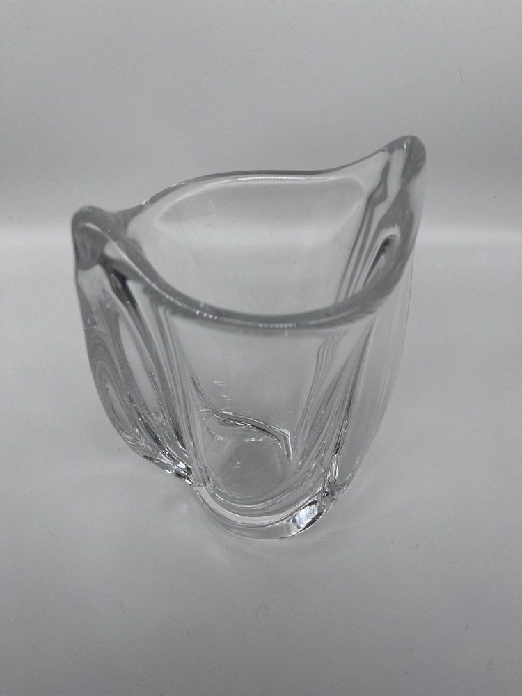 Vintage Crystal Vase From The Cristallerie Of Vannes, 1970s photo vinterior
