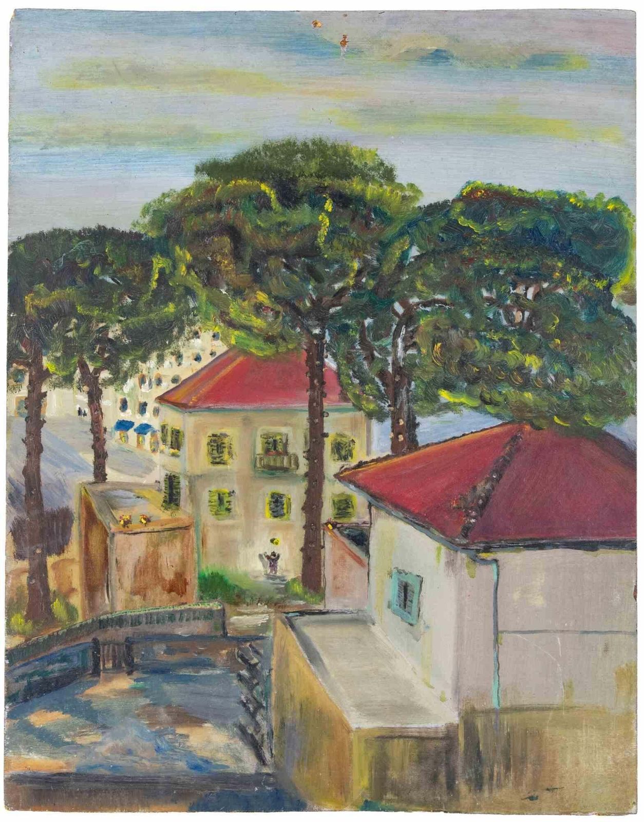 Sirio Pellegriniurban Landscape   Paint By Sirio Pellegrini   1960s1960s