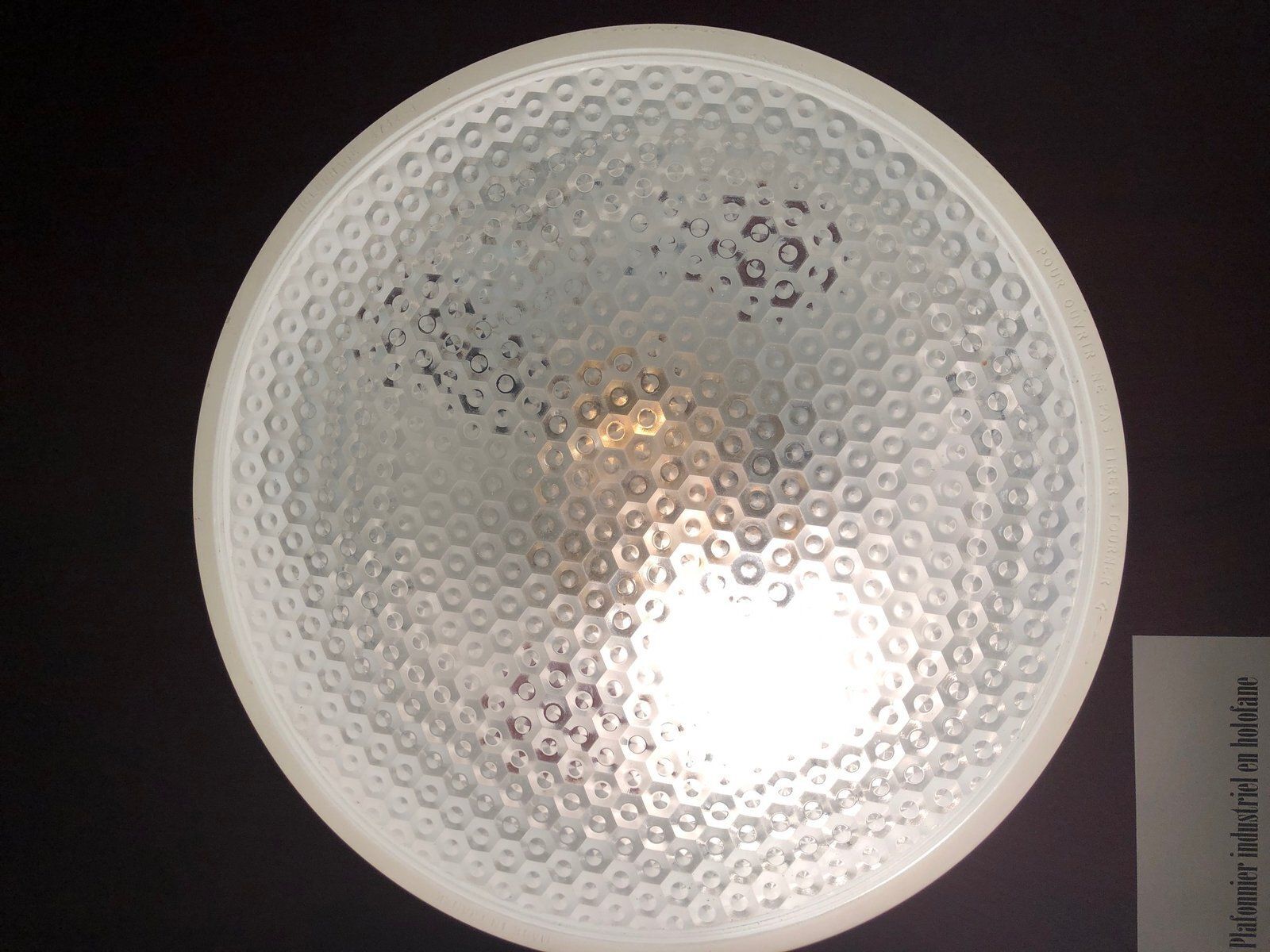 Sconce From Holophane, 1970s photo for sale