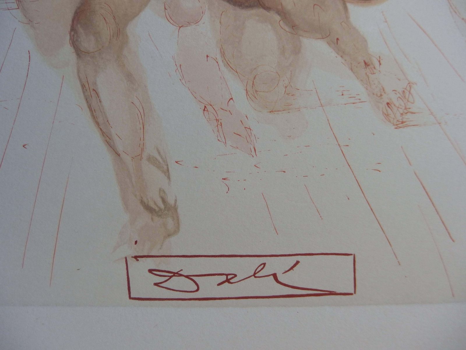 Salvador Dalí­Hell 8   The Angry   Woodcut   1963 (Field P. 189)1963 photo furniture