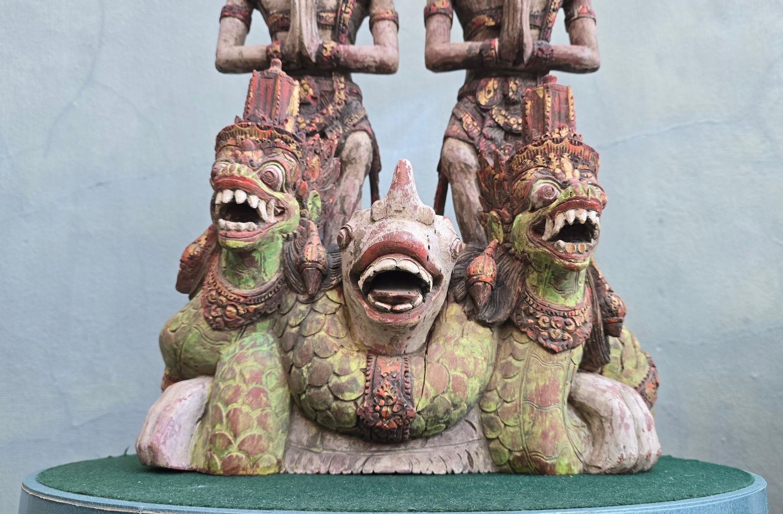 Monumental Balinese Temple Sculpture, Late 18th–Early 19th Century photo vintage